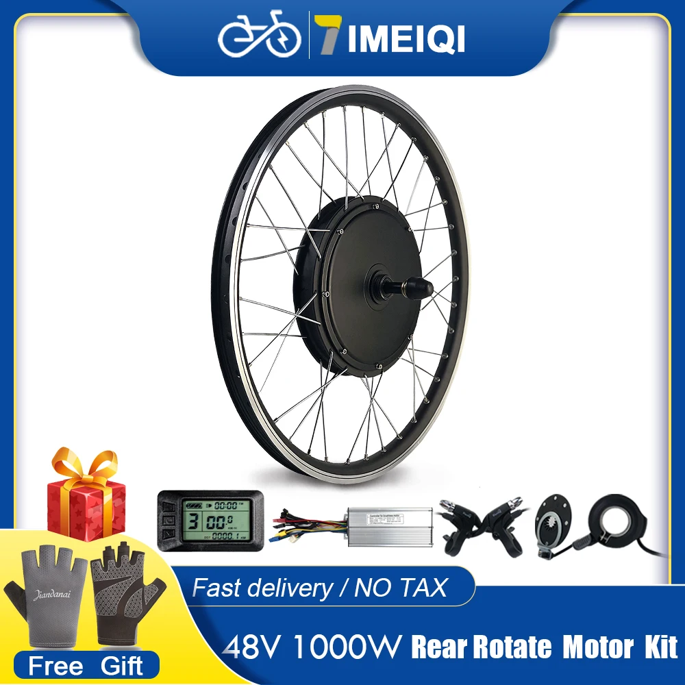 Conversion Kit 48v 1000w Brushless Rear Rotate Hub Motor Wheel For Ebike Conversion Kit Mountain Dirt Bike Motor