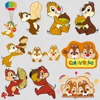 disney chip n dale patches for clothing diy t shirt dresses applique heat transfer vinyl stickers thermal press h