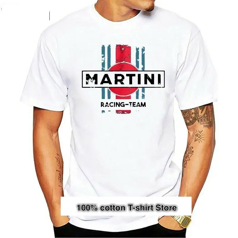 

Camiseta de manga corta de Martini Racinger Team, camisa Retro Popular sin etiqueta