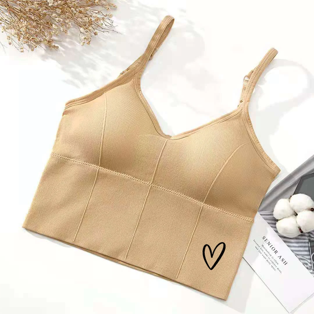 U-образный бюстгальтер на спине топ-труба женский укороченный топ в стиле