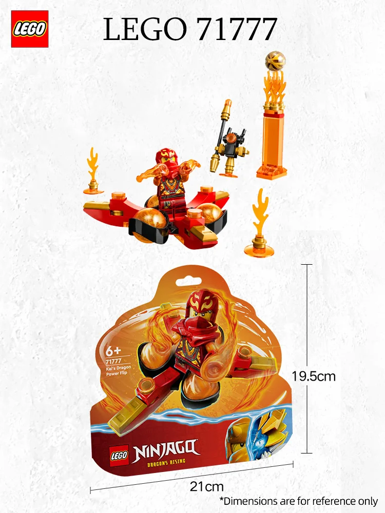 LEGO 71777 NINJAGO Kai's Dragon Power Spinjitzu флип красный ниндзя игрушка набор для строительства