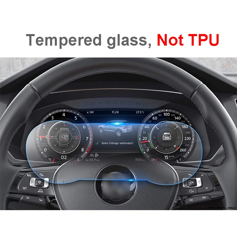 

12,3 дюймов для Volkswagen Tiguan 2018 Защитная пленка для экрана приборной панели из закаленного стекла Защитная пленка для экрана приборной панели пр...