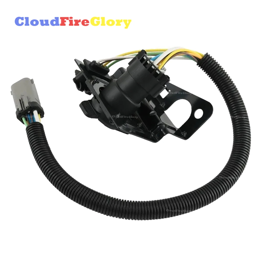 

CloudFireGlory для Ford F250 F350 1999-2001, буксировочная проводка для прицепа, 7 контактов, штепсельная вилка, пластиковая черная модель YC3Z13A576CA