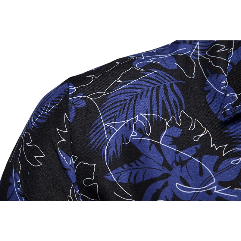 Mattswag Men Fallen Leaves Printed T Shirts Spring Autumn Long Sleeve Fashion Shirt Casual Slim Fit Camisa Hombre Men's Clothing