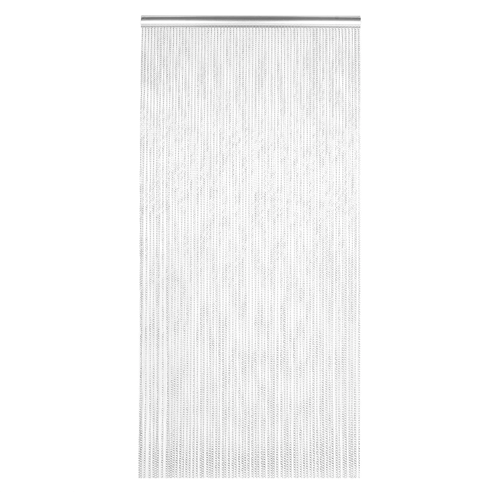 

Household Hanging Metal Aluminum Chain Curtain Kit for Room Office Store Decoration Silver