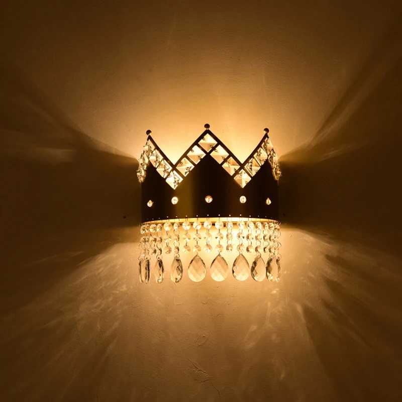 Роскошная хрустальная настенная лампа K9 креативный европейский домашний декор