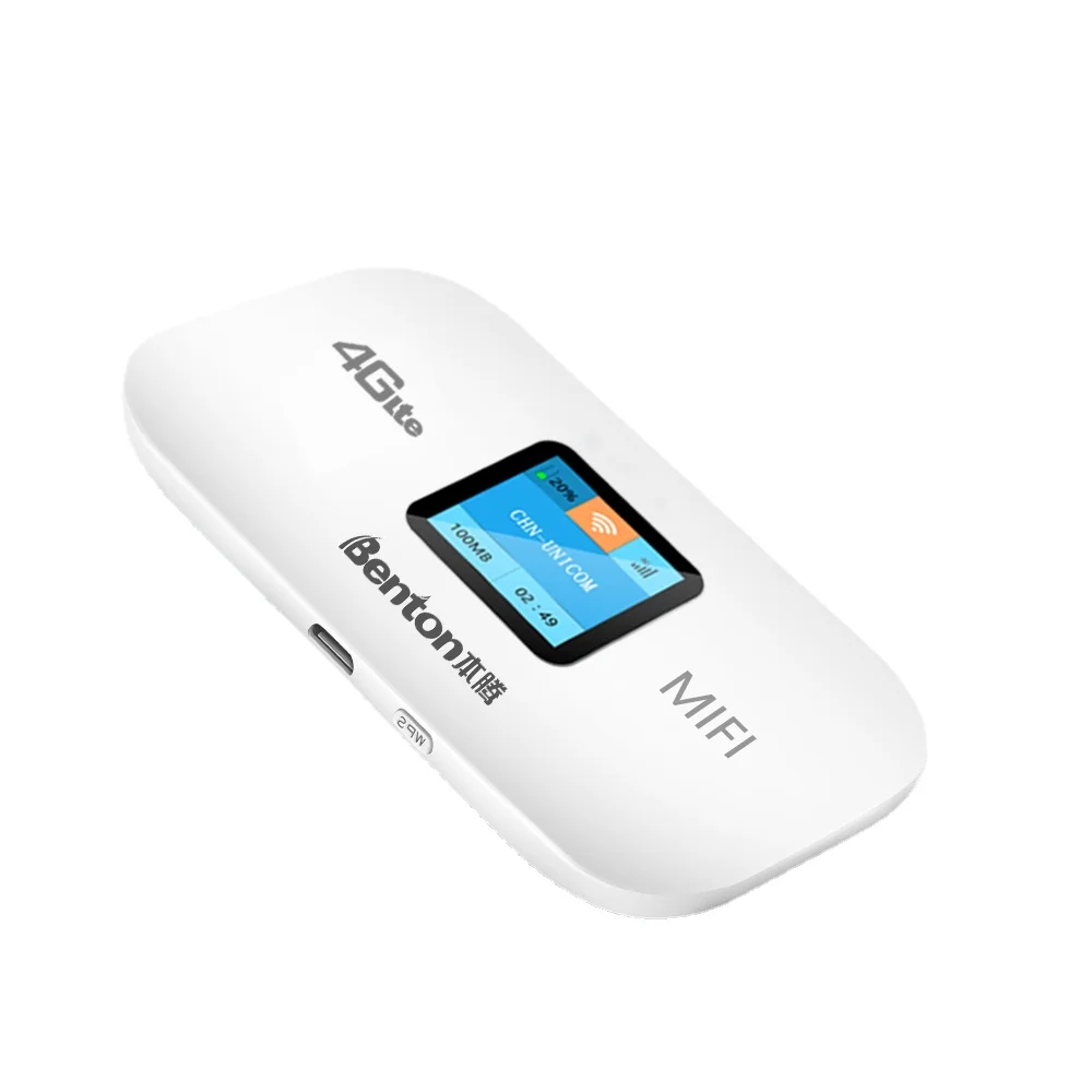 

Benton Unlocked 4G Lte Portable Wifi Router Pocket Hotspots Mifi Sim Card Plug & Play VPN 150Mbps High Speed 3000mAh Battery