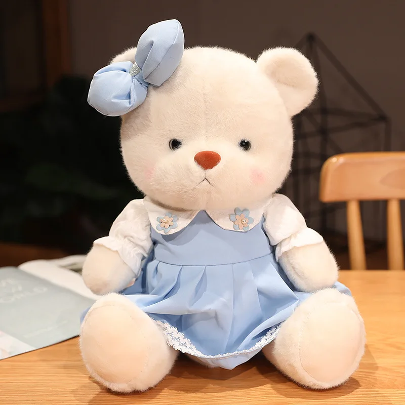 

30/40cm Kawaii Skirt Bear Plush Doll Cute Soft/Joint/Cartoon Bear Pink/Blue Skirt Doll Room Decoration Kids Girls Birthday Gifts