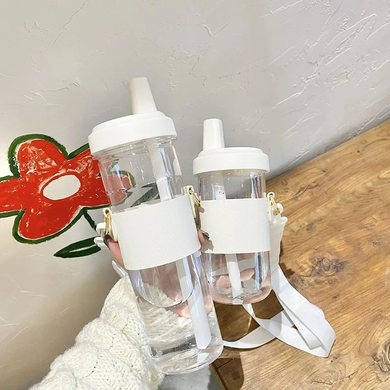 у ekologiczną plastikową butelkę na wodę Boba Jemuchu do uprawiania sportów świeżym powietrzu z pokrywką i słomką Anti-Bis...