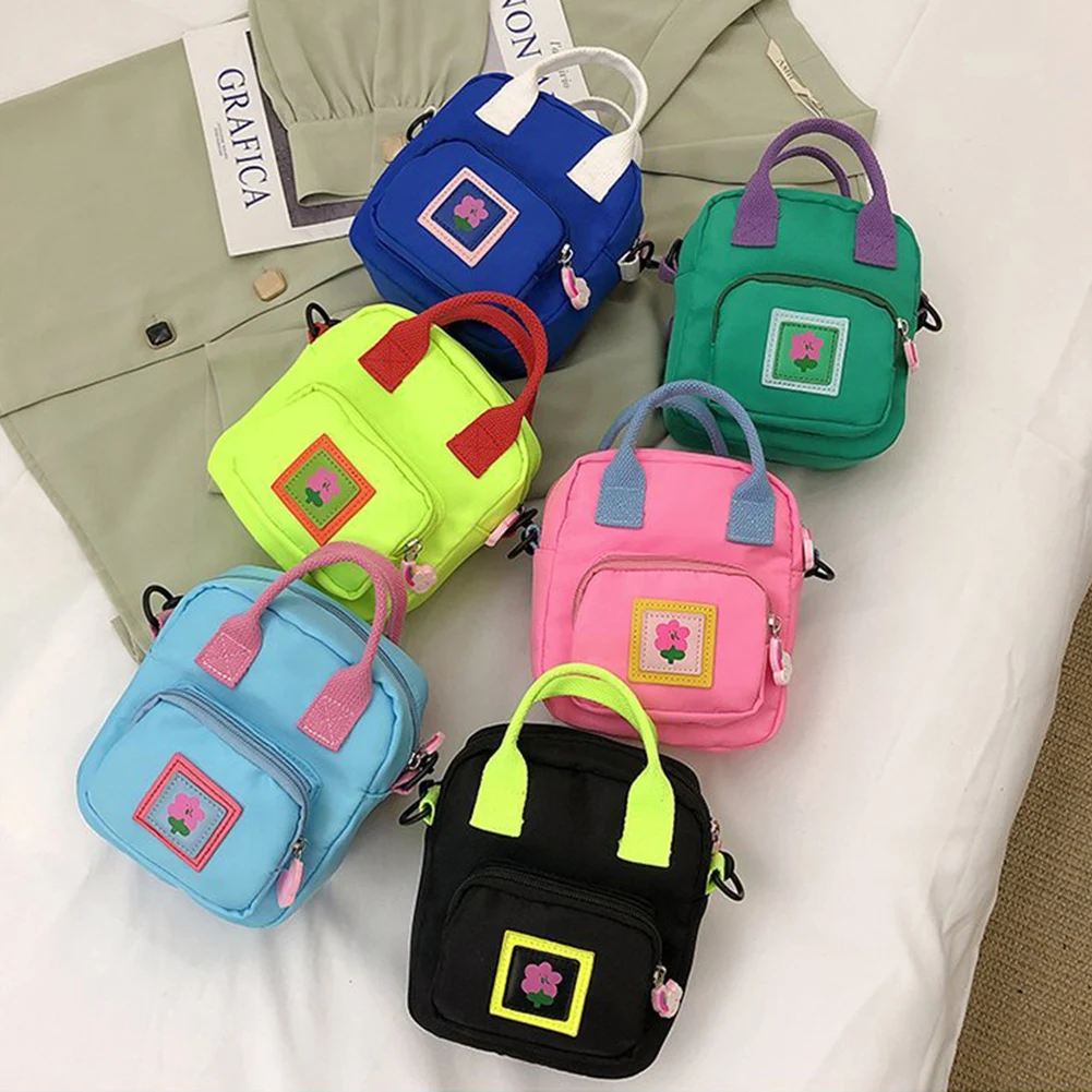 

Hit Color Flower Crossbody Bags Spring Summer Women Nylon Japanese Harajuku Students Casual Female Shoulder Korean Daily Handbag