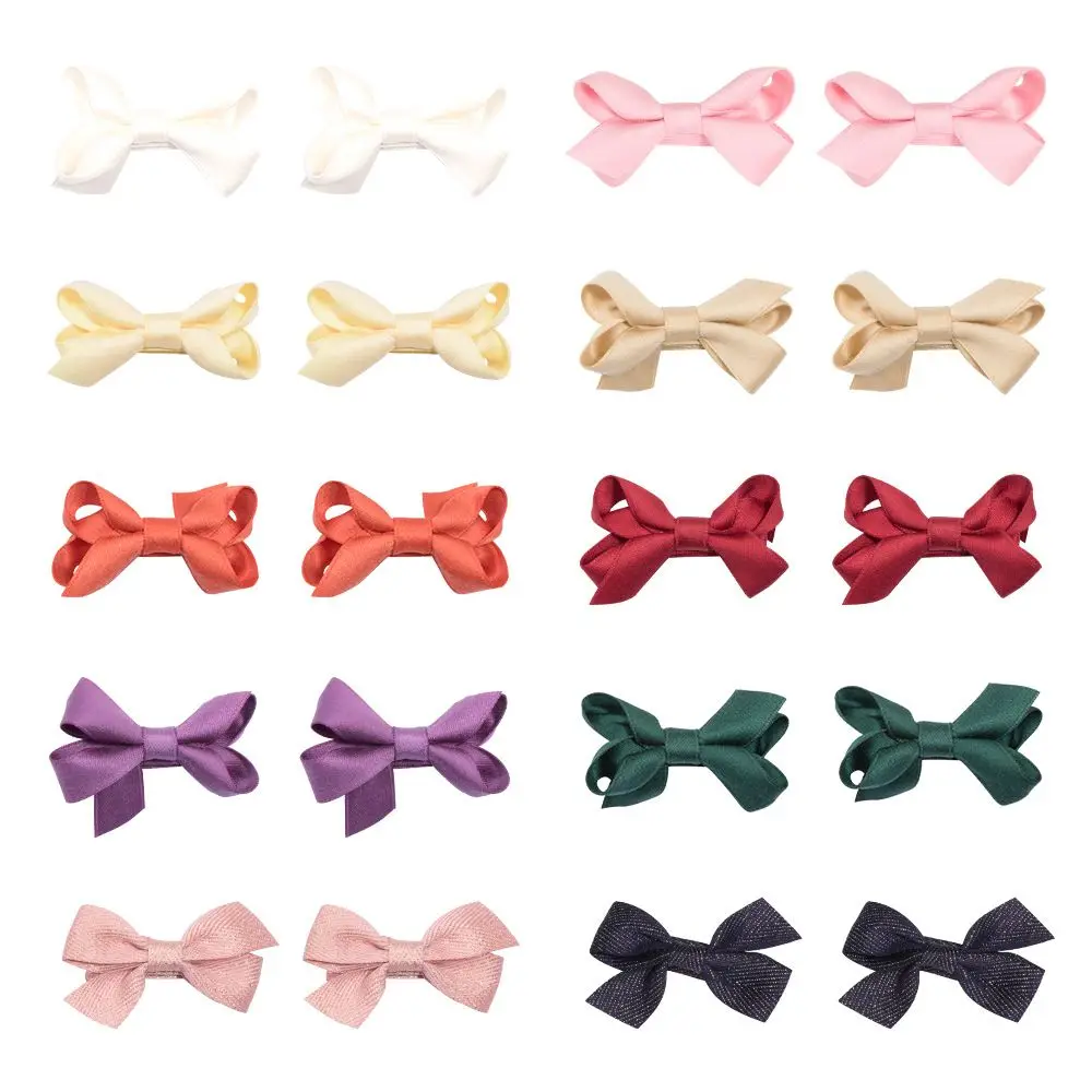 

Korean Cute Bow Hair Clip Mori Girl Hairpin Elegant Vintage Sweet Twisted Bandagered Barrette Red Headwear Children's Accessorie