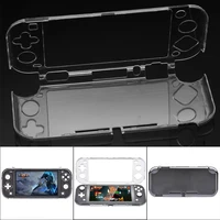 transparent pc crystal shell protective case clear protector cover for nintend switch lite game console support dropshipping