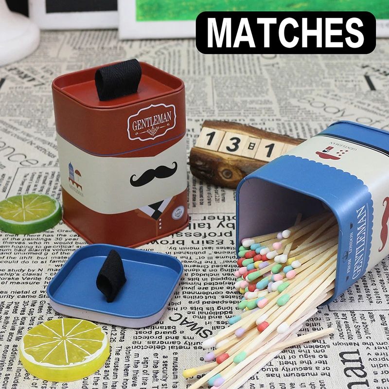 

Рождественские подарки, жестяная коробка, Модная креативная большая спичница с длинной ручкой, сочетается с влагостойкой ароматизированно...