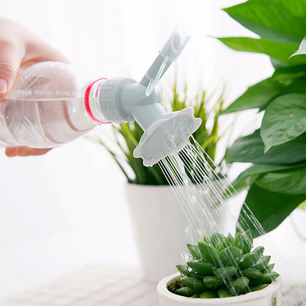 

Household Potted Plant Waterer 2 In 1 Plastic Sprinkler Nozzle For Home Garden Flower Bottle Watering Sprinkler Portable
