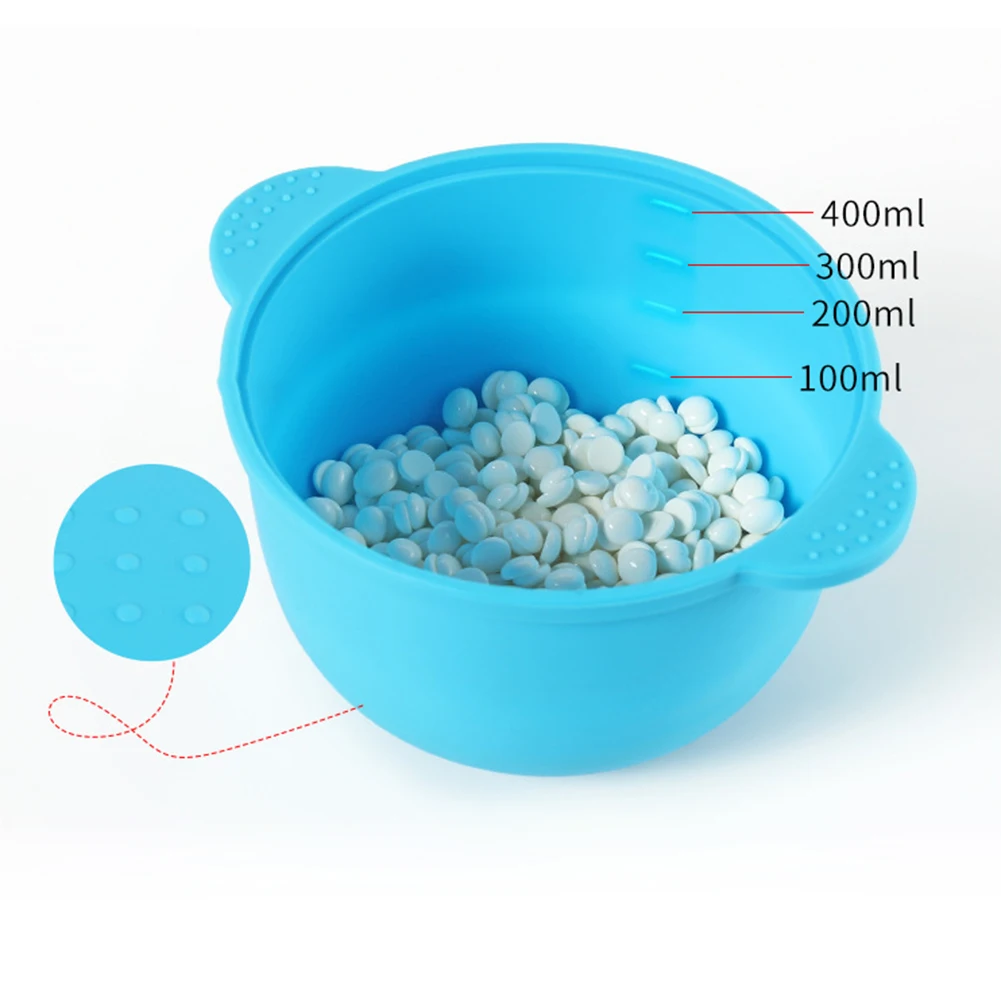 Нагреватель для воска 400 мл термостойкие силиконовые чаши удаления волос таяние