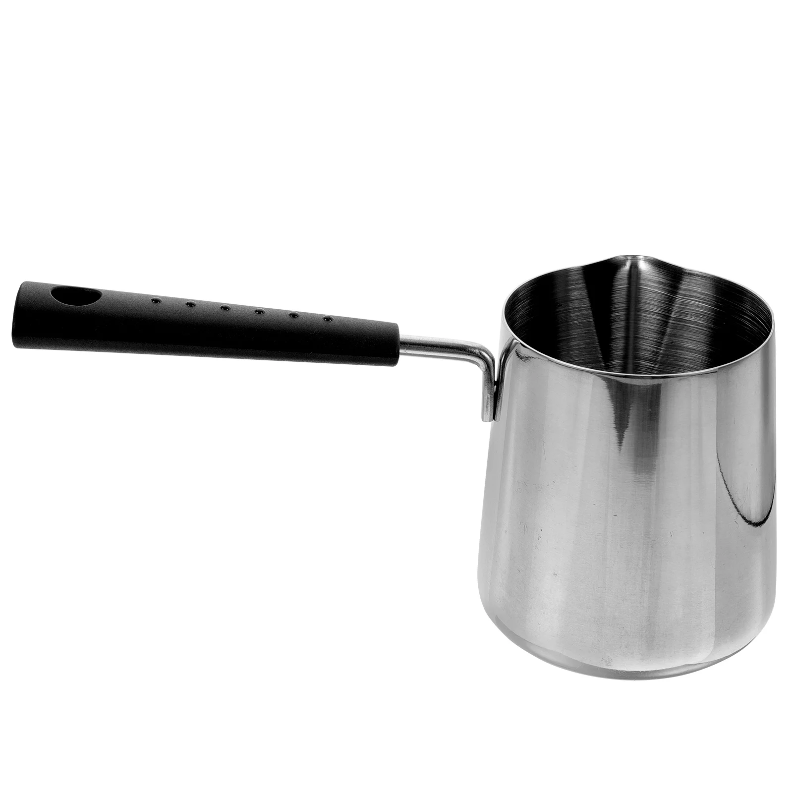 

Hot Oil Pan Heater Sauce Pour Spout Metal Milk Pot Handle Small Saucepan Stainless Steel Boil Mini