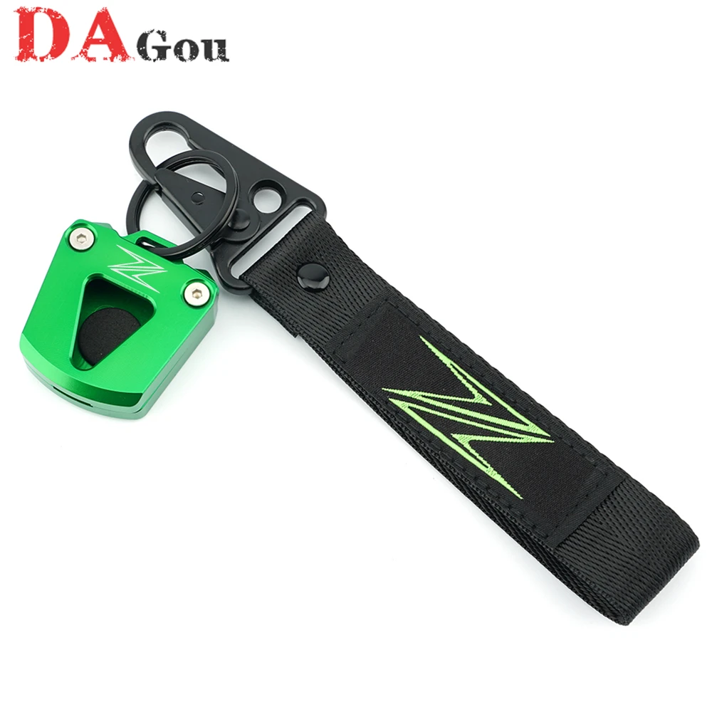 

For Kawasaki Z750 Z1000 ZX12R ZX6R ZX7R ZX9R ZX10R ZX636 ZZR600 ZXR400 ZX900 Key Shell Protection set +Embroidery Keychain suit