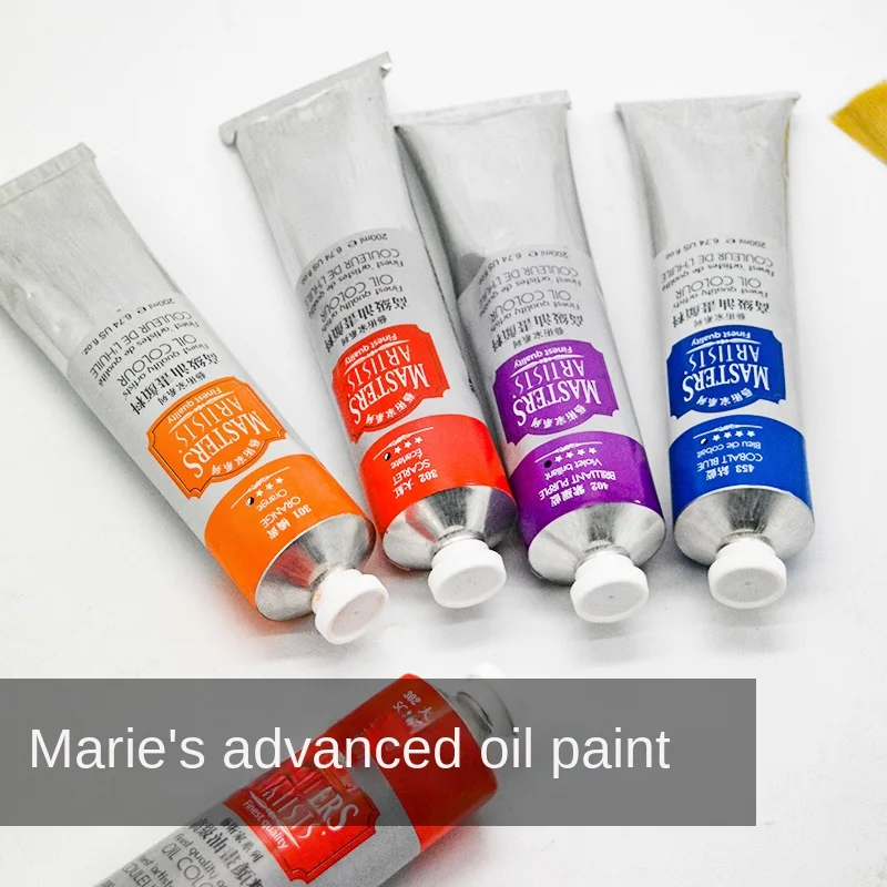 

Marie's Premium Artist Oil Paint 60ml/200ml Tube Oil acrylic paint Professional Artist Painting art supplies