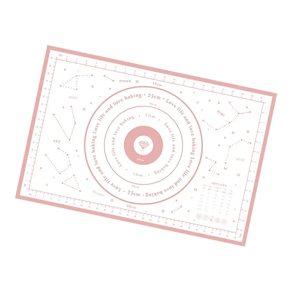 

Thickened Silicone Kneading Pad Dough Rolling Mat Silicone Pastry Rolling Sheet Anti-slip Pastry Dough Pad Kitchen Accessory