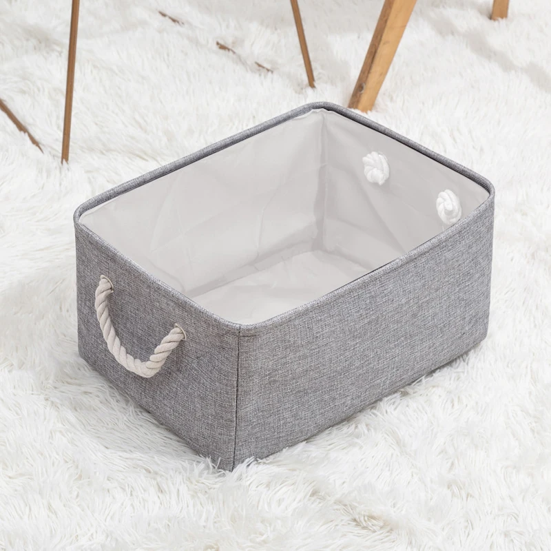 

Складные корзины для хранения из хлопка и льна