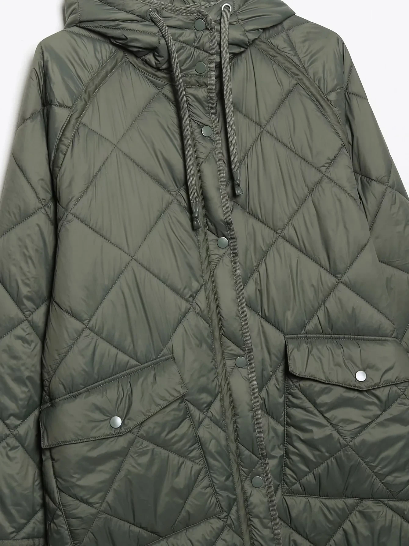 Elmsk England Style Vintage Oversize Long Parka Coat Women Hooded Loose Coat Jacket Women Tops Winter Trench Coat Women