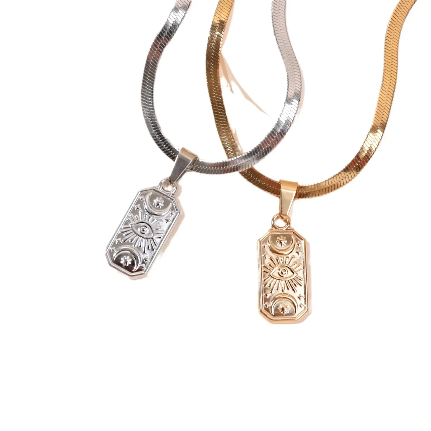 Цепочка с квадратным кулоном сглаза для женщин и мужчин мусульманский чокер из