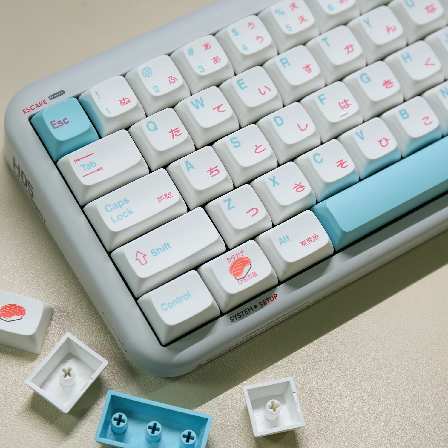 

131 Keys XDA Keycaps Sushi PBT Keycap For Mechanical Keyboard Japanese Anime White Key Caps Cherry MX Switch Keycap Custom GK61