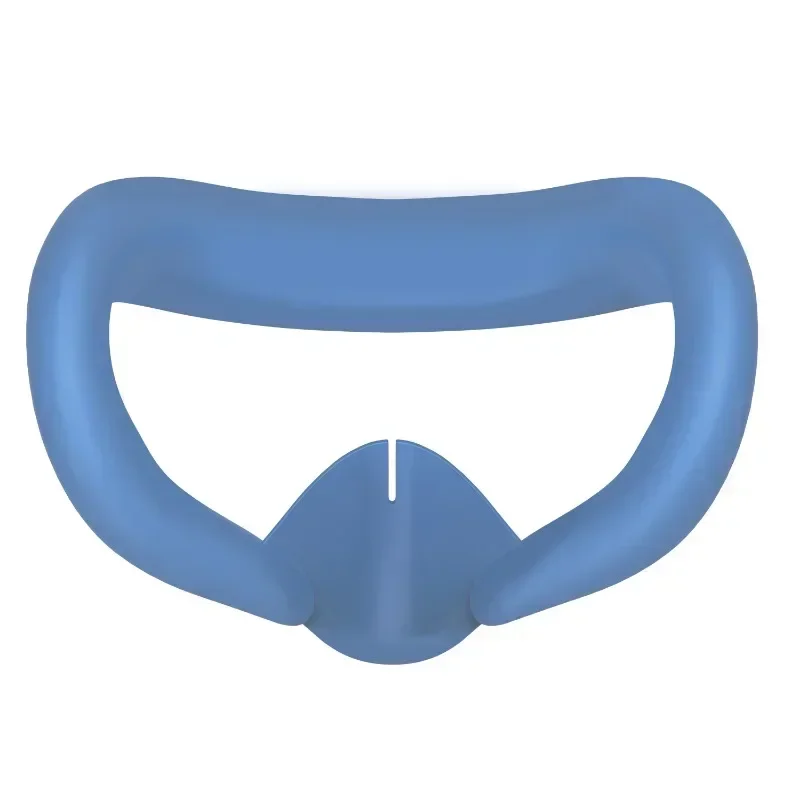 Silicone VR Face Mask Lightproof Facial Interface Sweatproof Cushion Replacement for Meta Quest 3 Accessories