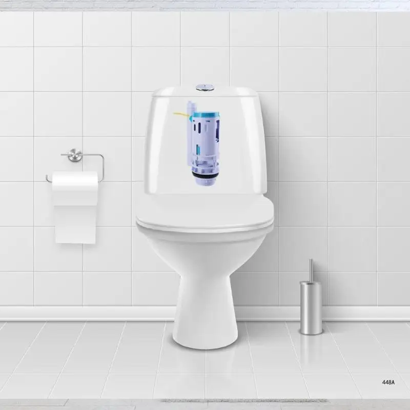 Модернизированный набор механизмов для унитаза с двойным смывом. Набор