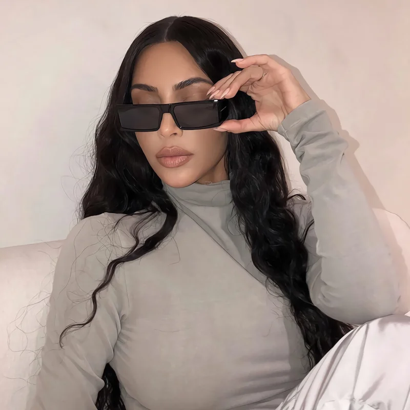 

Sunglasses Y2k 2000s Siamese Rectangle Luxury Hippie Party Rave Vintage Fashion Retro Cyberpunk Transparent Mirror Aesthetic