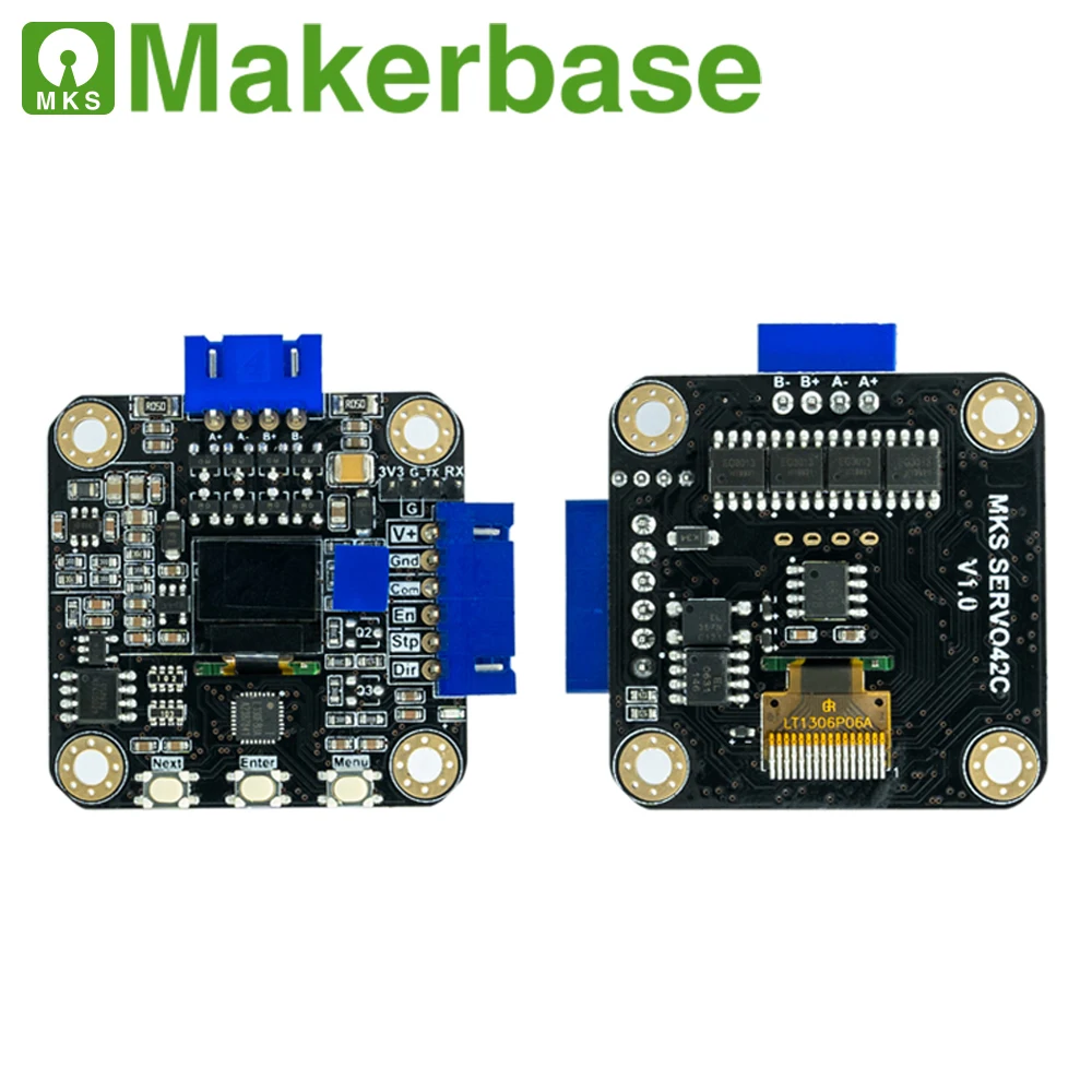 Драйвер шагового двигателя Makerbase MKS SERVO42C PCBA NEMA17 с замкнутым контуром детали для