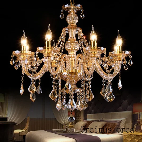 Европейский роскошный хрустальный подвесной светильник для гостиной ресторана