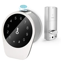 keyless entry door lock touch access code rfid card mechanical key app remote control auto lock security for home and hotel