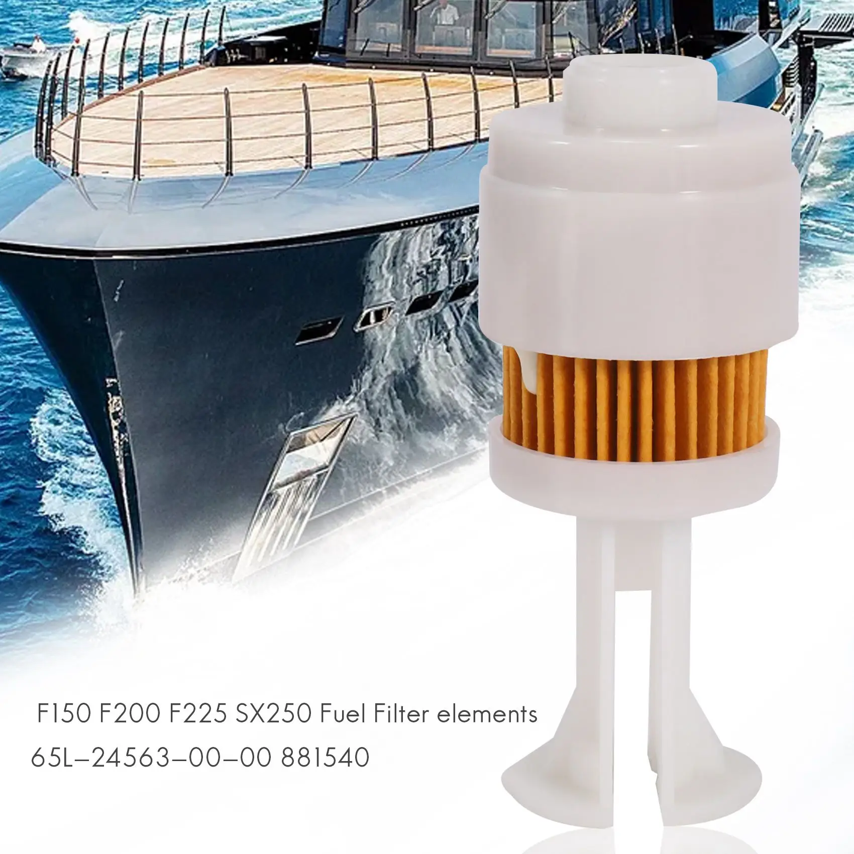 Топливный фильтр для Yamaha F150 F200 F225 SX250 элементы 65L-24563-00-00 881540