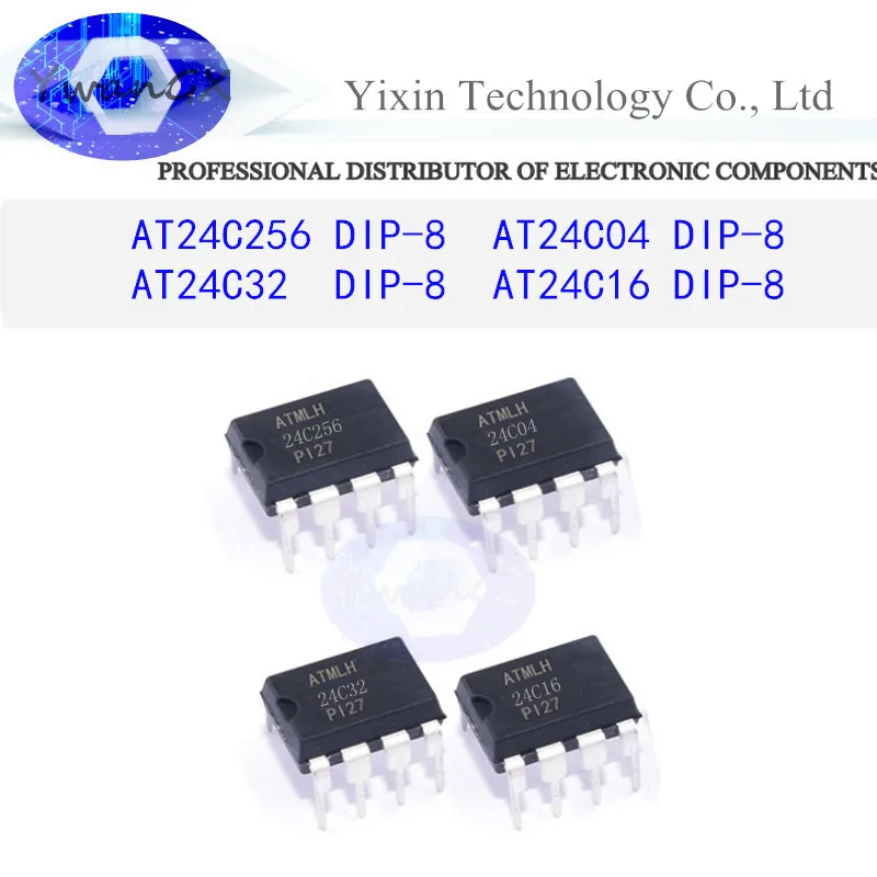 

10pcs AT24C256 AT24C04 AT24C32 AT24C16 DIP-8 AT24C08 AT24C128 AT24C02 SOP-8