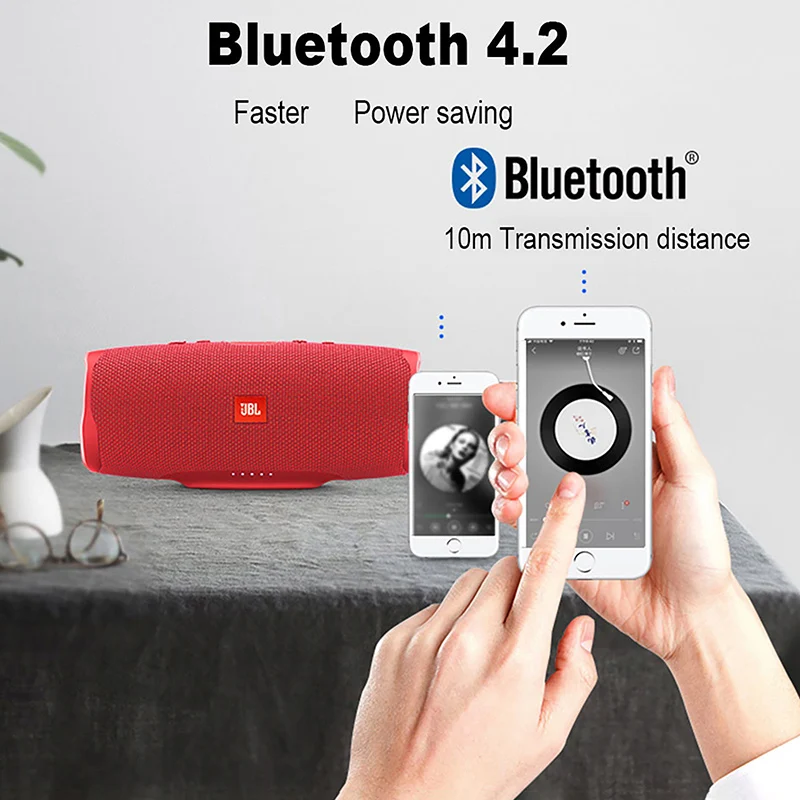 Оригинальный JBL Charge 4 IPX7 Водонепроницаемая уличная музыка Hifi Звук глубокие басы