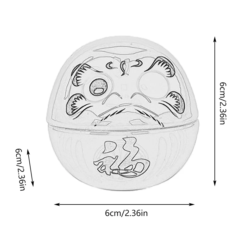 Керамическая статуя Дарумы Стакан Дарума Ремесла в японском стиле Lucky Fortune