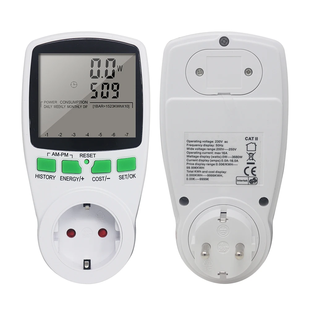 

Power Voltmeter Analyzer Wattmeter Ammeter Socket Watt Digital Watt Meter Monitor Energy 50hz Meters Cost Meter