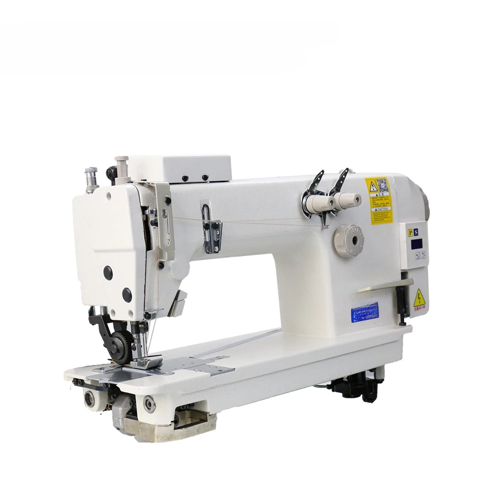 Лучшее качество швейная машина с двойной иглой промышленная HONKON со съемником для