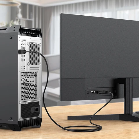 Кабель HDMI-VGA (папа-папа), совместимый с компьютером, настольным компьютером, ноутбуком, ПК, монитором, проектором, HDTV и другими (150 см)