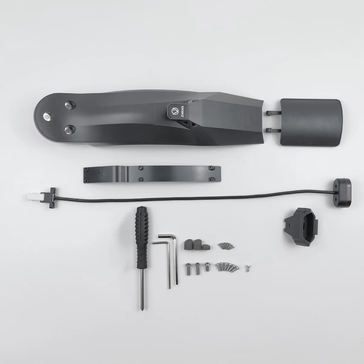 

ZHIKAN, крылья для электрического скутера, комплект задних брызговиков, грязезащитные Крылья для M365/PRO, черный цвет для электрического скутера