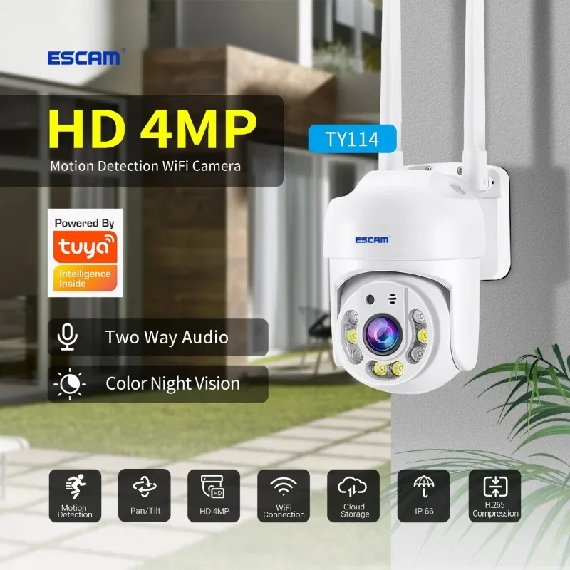

8MP 4K WIFI IP Camera Outdoor Security Night Vision 1080P Wireless Video Surveillance Cameras Human Detect iCsee TY114