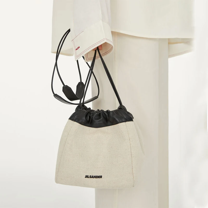 Новинка 2022 модная Холщовая Сумка Jil Sander дизайнерские сумки роскошные сумки-ведра