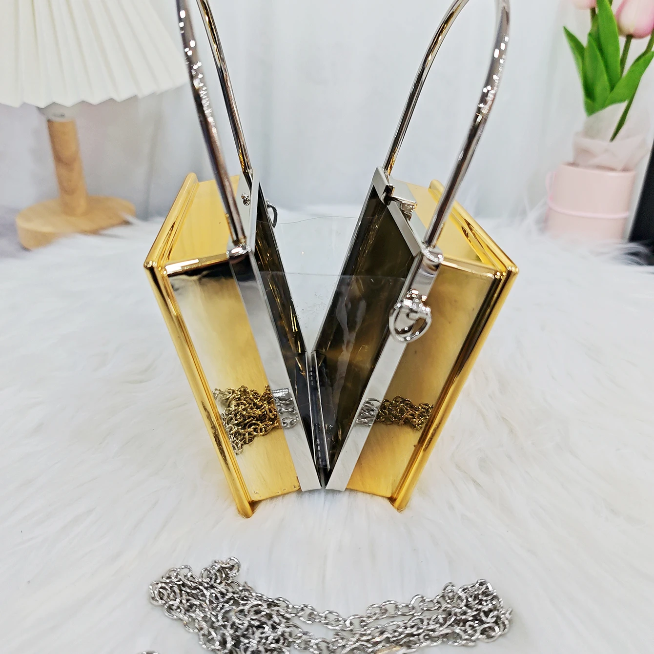 Градская светоотражающая мини-сумка квадратной формы клетчатый узор новинка в