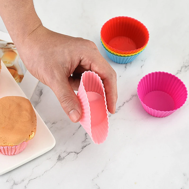 4/5 шт. силиконовые формы для маффинов цветов звезд