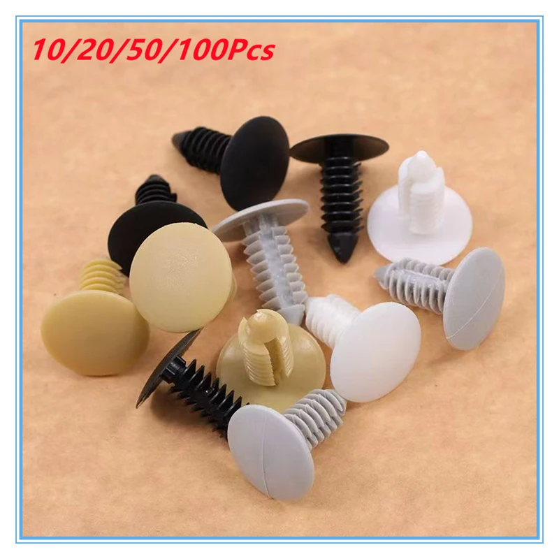 

4 цвета, универсальные нейлоновые зажимы для крепления, пластиковая заклепка, отверстие 7 мм для крыши автомобиля GM/Ford/Chrysler/багажника/крыла/бампера 50/100/200 шт.