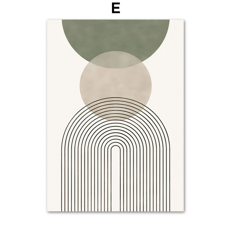 

Холщовая живопись абстрактная геометрическая форма листья винтажные постеры в стиле бохо принты настенные картины скандинавский Декор для гостиной и дома