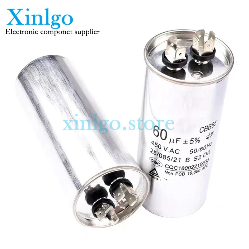 CBB65A 450VAC 5 мкФ 6 8 9 10 15 20 25 30 35 40 45 50 60 70 80 100 AC двигатель кондиционера - купить по