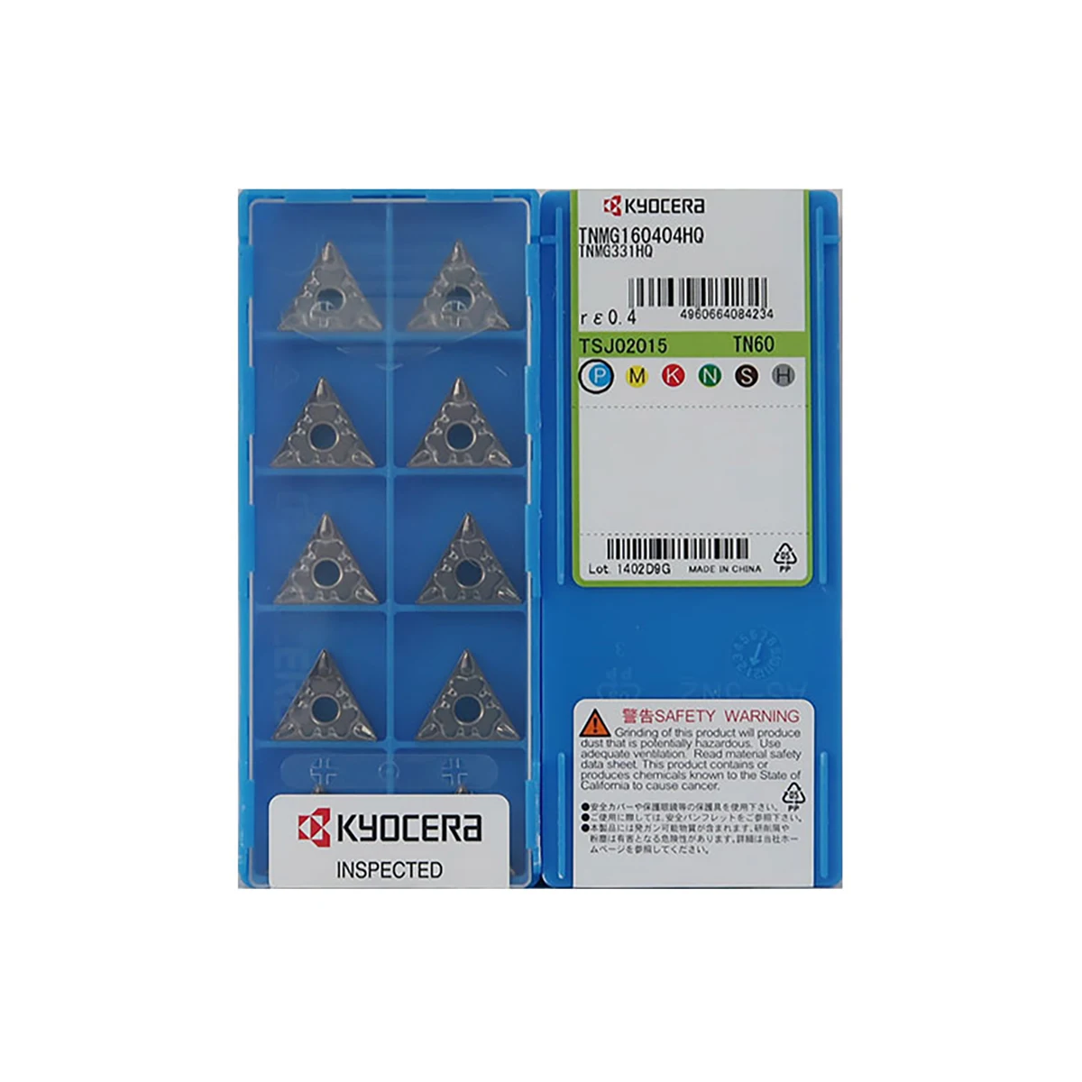 

Kyocer a 100% Original TNMG160412 TNMG160408 TNMG160404L TNMG160402 HQ TNMG160408 CQ TN60 Carbide Turning Inserts