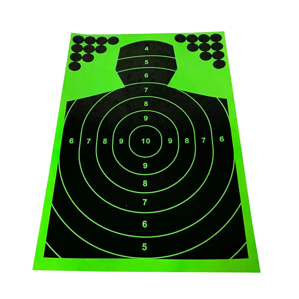 

Durable Splash Target Paper Reactive Paper 10Pcs/Pack 12*18 Inch Green&black